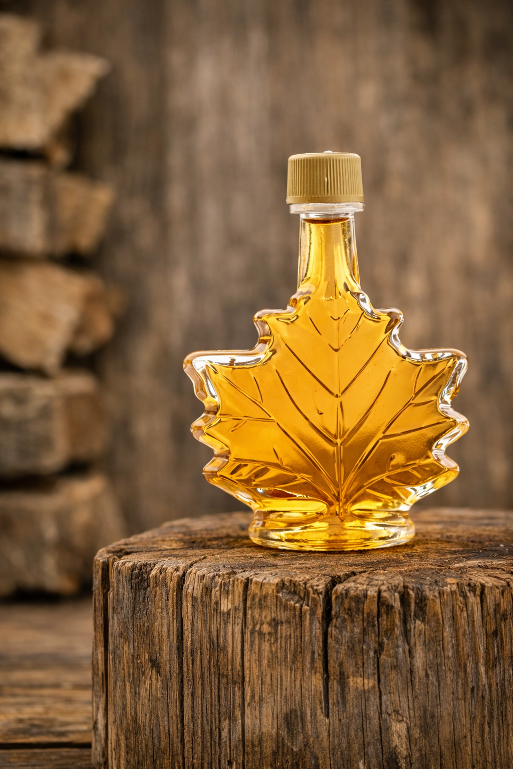 50ml Glass Maple Leaf